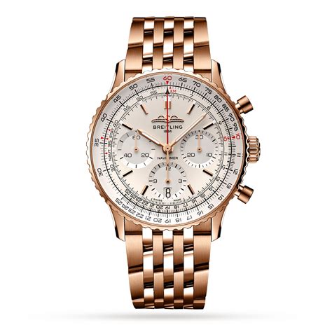 breitling navitimer chronograph 41 red gold mercury|navitimer 41 manual.